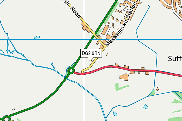 DG2 9RN map - OS VectorMap District (Ordnance Survey)