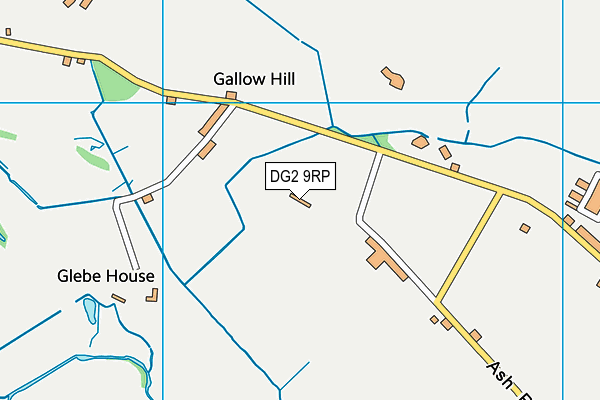 DG2 9RP map - OS VectorMap District (Ordnance Survey)