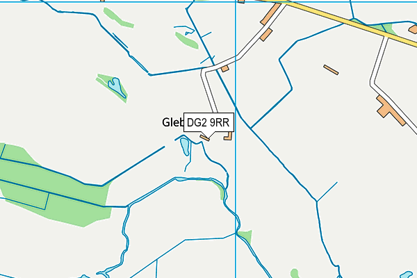 DG2 9RR map - OS VectorMap District (Ordnance Survey)