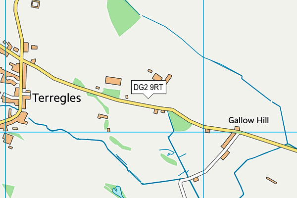 DG2 9RT map - OS VectorMap District (Ordnance Survey)