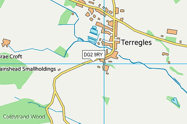 DG2 9RY map - OS VectorMap District (Ordnance Survey)