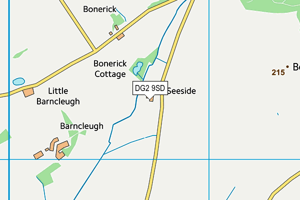 DG2 9SD map - OS VectorMap District (Ordnance Survey)