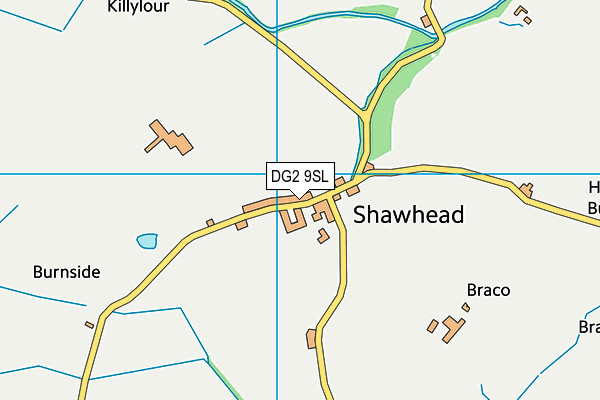 DG2 9SL map - OS VectorMap District (Ordnance Survey)