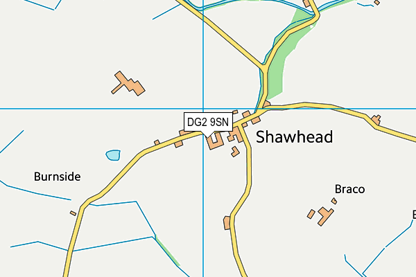 DG2 9SN map - OS VectorMap District (Ordnance Survey)