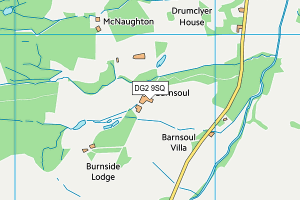 DG2 9SQ map - OS VectorMap District (Ordnance Survey)