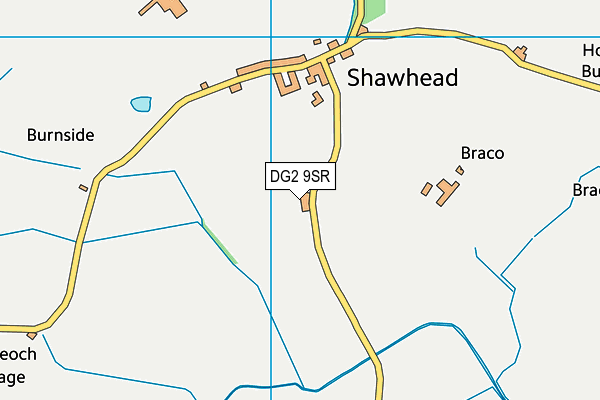 DG2 9SR map - OS VectorMap District (Ordnance Survey)