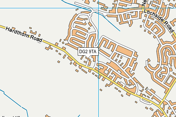 DG2 9TA map - OS VectorMap District (Ordnance Survey)