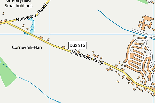 DG2 9TG map - OS VectorMap District (Ordnance Survey)