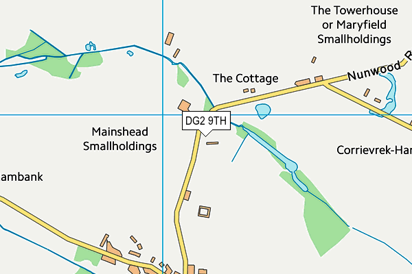 DG2 9TH map - OS VectorMap District (Ordnance Survey)