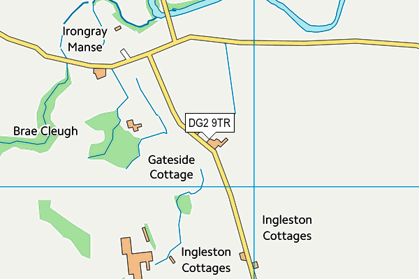 DG2 9TR map - OS VectorMap District (Ordnance Survey)