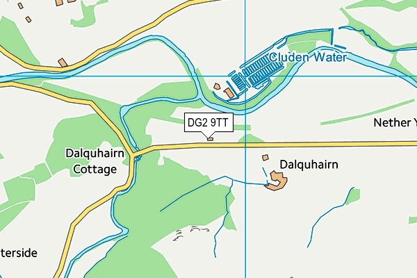 DG2 9TT map - OS VectorMap District (Ordnance Survey)