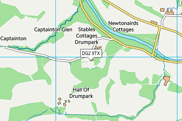 DG2 9TX map - OS VectorMap District (Ordnance Survey)