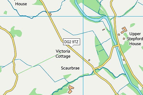 DG2 9TZ map - OS VectorMap District (Ordnance Survey)