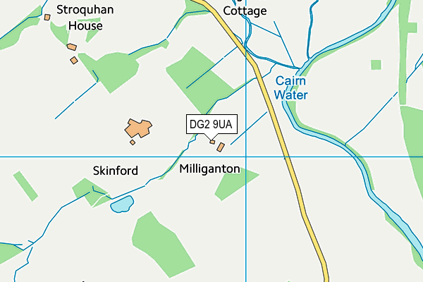 DG2 9UA map - OS VectorMap District (Ordnance Survey)