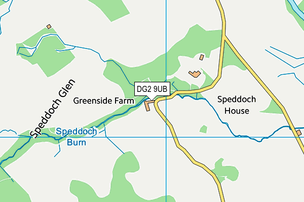 DG2 9UB map - OS VectorMap District (Ordnance Survey)