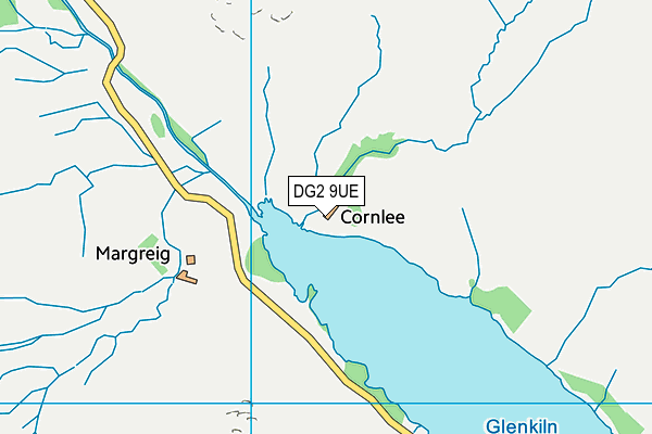 DG2 9UE map - OS VectorMap District (Ordnance Survey)