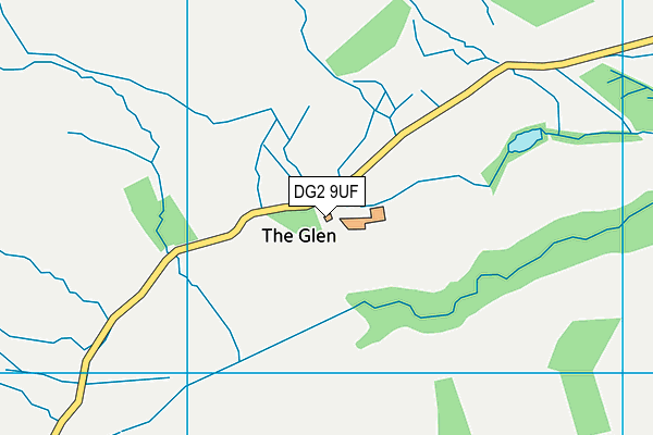 DG2 9UF map - OS VectorMap District (Ordnance Survey)