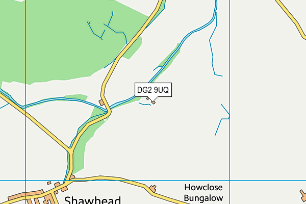 DG2 9UQ map - OS VectorMap District (Ordnance Survey)