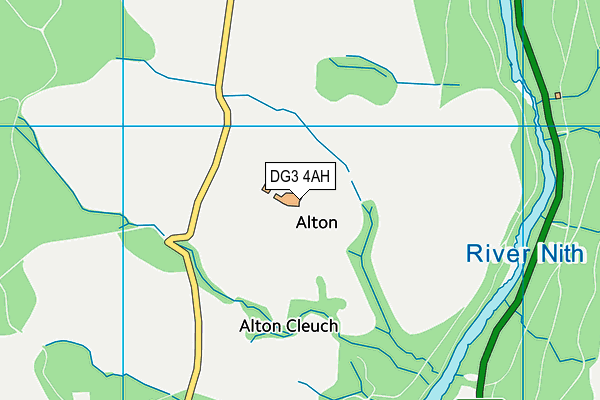 DG3 4AH map - OS VectorMap District (Ordnance Survey)