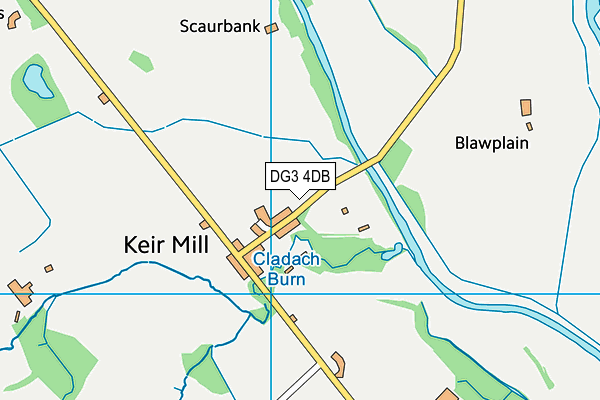 DG3 4DB map - OS VectorMap District (Ordnance Survey)