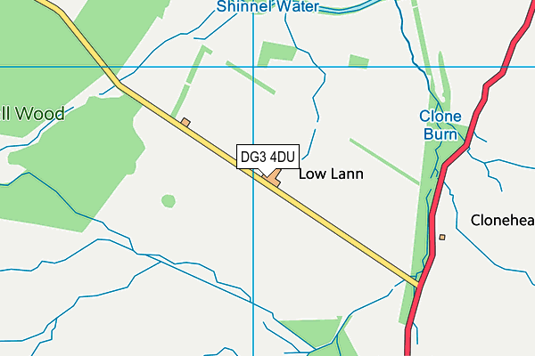 DG3 4DU map - OS VectorMap District (Ordnance Survey)