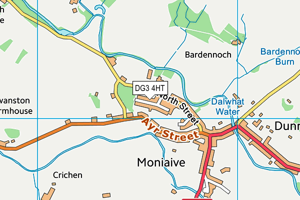 DG3 4HT map - OS VectorMap District (Ordnance Survey)