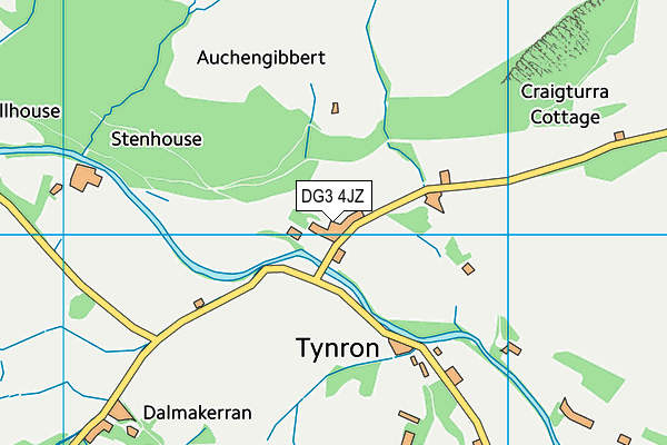 DG3 4JZ map - OS VectorMap District (Ordnance Survey)
