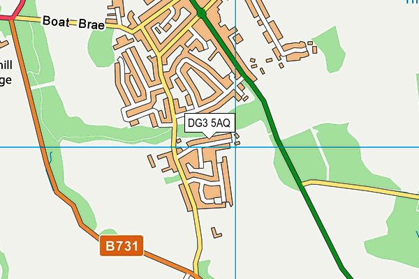 DG3 5AQ map - OS VectorMap District (Ordnance Survey)