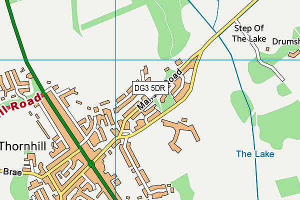 DG3 5DR map - OS VectorMap District (Ordnance Survey)