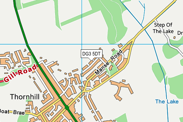 DG3 5DT map - OS VectorMap District (Ordnance Survey)