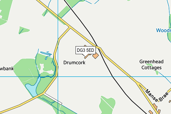 DG3 5ED map - OS VectorMap District (Ordnance Survey)
