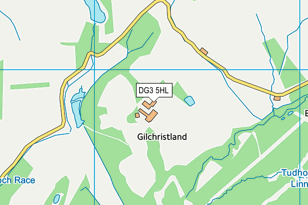 DG3 5HL map - OS VectorMap District (Ordnance Survey)