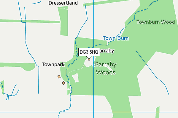 DG3 5HQ map - OS VectorMap District (Ordnance Survey)