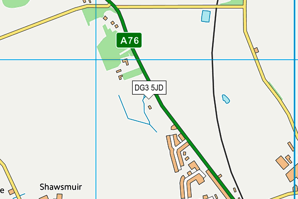 DG3 5JD map - OS VectorMap District (Ordnance Survey)
