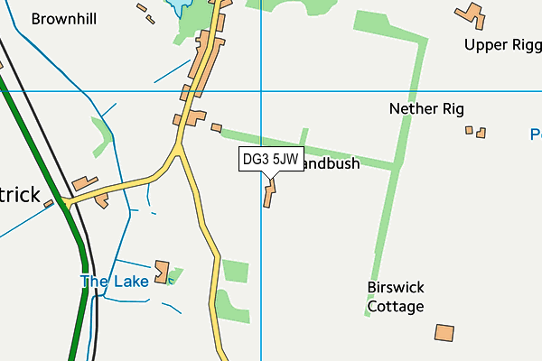 DG3 5JW map - OS VectorMap District (Ordnance Survey)