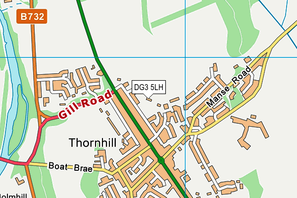 DG3 5LH map - OS VectorMap District (Ordnance Survey)