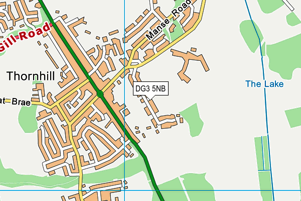 DG3 5NB map - OS VectorMap District (Ordnance Survey)