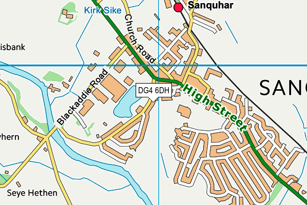 DG4 6DH map - OS VectorMap District (Ordnance Survey)