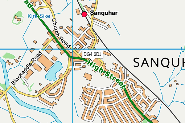 Map of SANQUHAR DG4 LIMITED at district scale