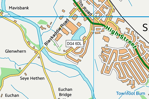 DG4 6DL map - OS VectorMap District (Ordnance Survey)