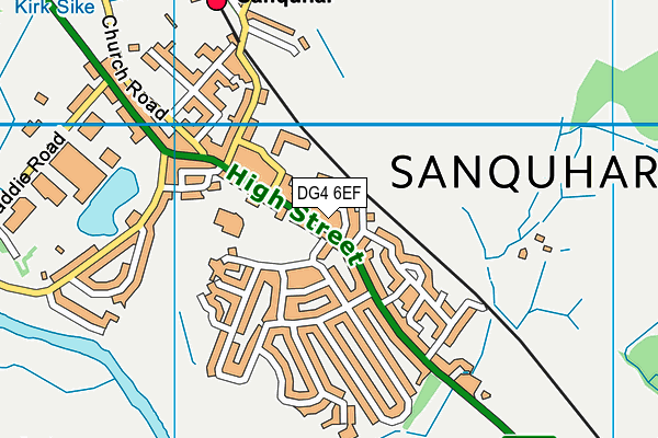 DG4 6EF map - OS VectorMap District (Ordnance Survey)