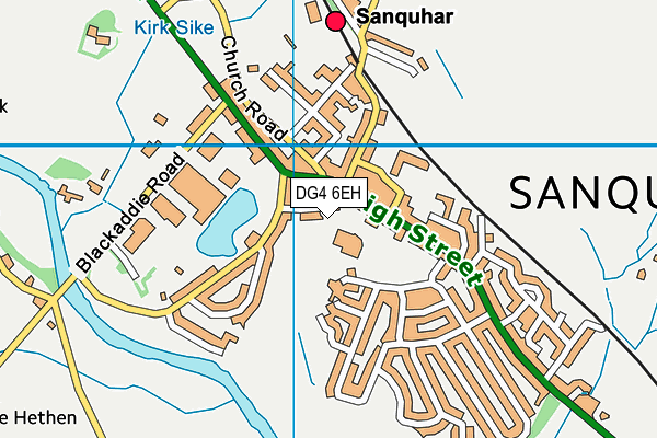DG4 6EH map - OS VectorMap District (Ordnance Survey)