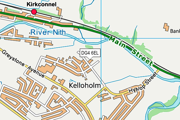 DG4 6EL map - OS VectorMap District (Ordnance Survey)