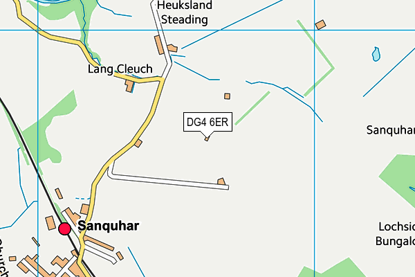 DG4 6ER map - OS VectorMap District (Ordnance Survey)