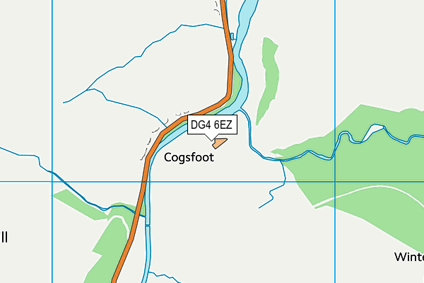 DG4 6EZ map - OS VectorMap District (Ordnance Survey)