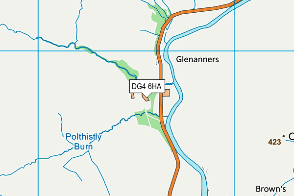 DG4 6HA map - OS VectorMap District (Ordnance Survey)