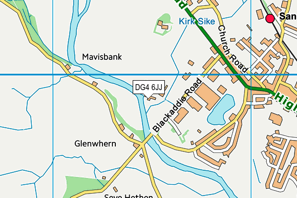 DG4 6JJ map - OS VectorMap District (Ordnance Survey)