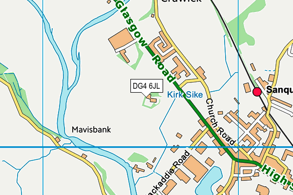 DG4 6JL map - OS VectorMap District (Ordnance Survey)