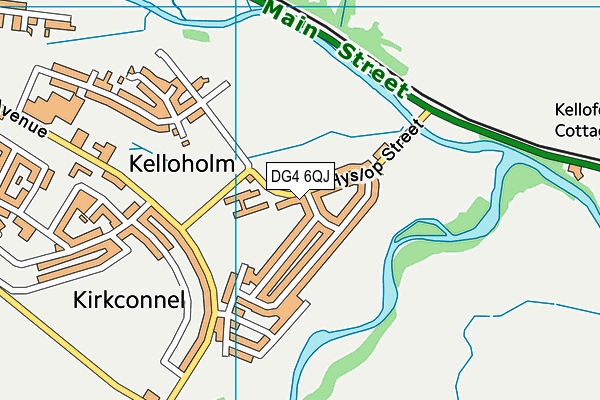 DG4 6QJ map - OS VectorMap District (Ordnance Survey)