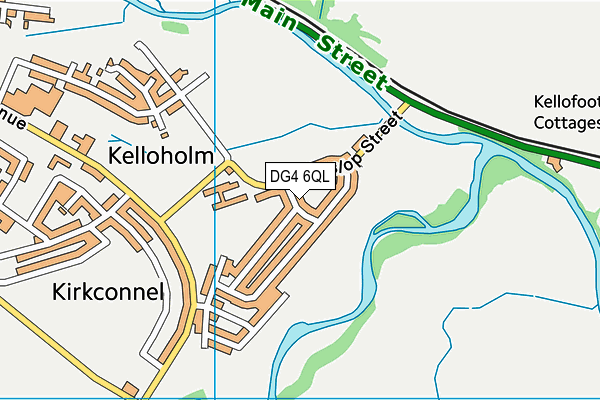 DG4 6QL map - OS VectorMap District (Ordnance Survey)